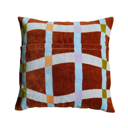 CUSHION COVER：Flow / terracotta