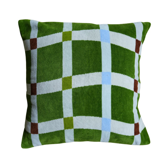 CUSHION COVER：Flow / moss green