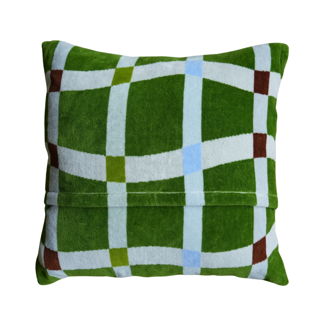CUSHION COVER：Flow / moss green