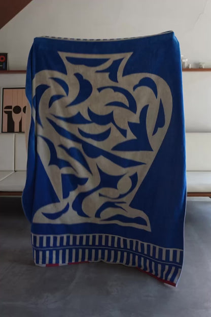 BED THROW BLANKET：Dancing flower